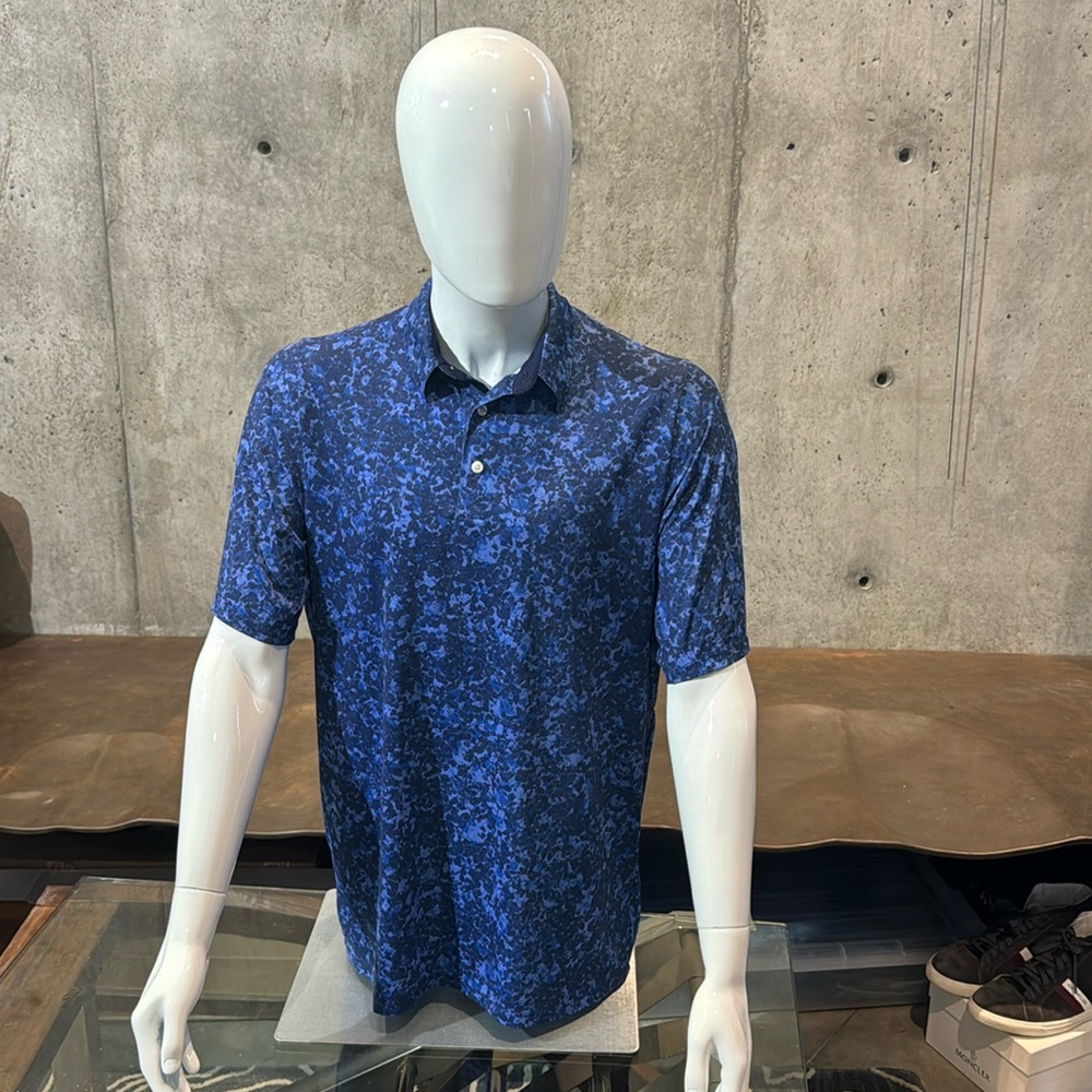 KJUS Men's Motion Printed Polo - 54 | XL - Leisure Fit - UPF 50+